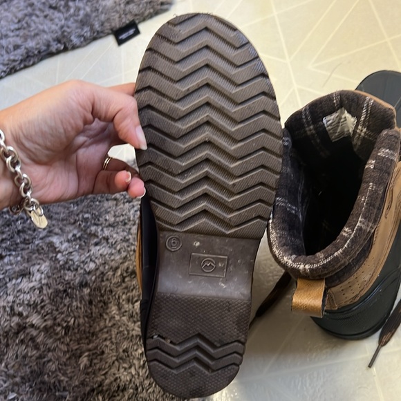 Magellan Outdoor Boots Duck Boots Waterproof Rubber Leather Flannel - Picture 5 of 5